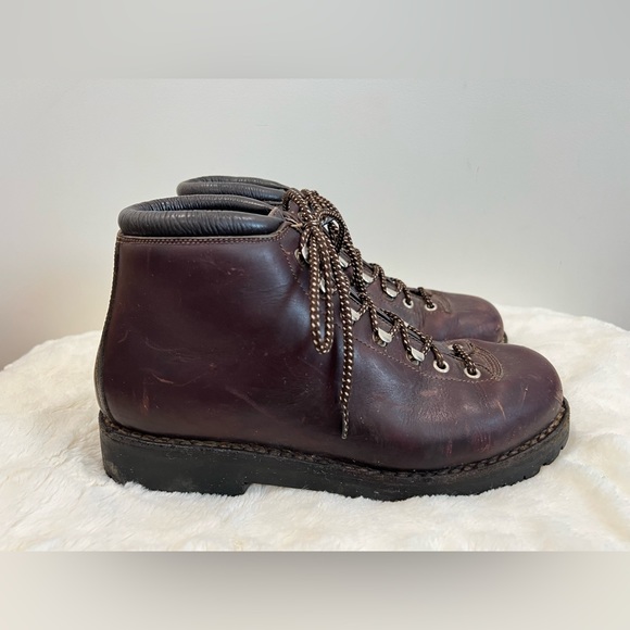 Calzaturificio The Alps By Fabiano Leather Mountaineering Hiking Boots Italy 7.5 - Picture 2 of 12